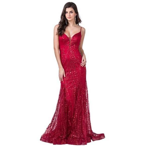 🆕NWT PROM BRIDESMAIDS Sequin Mermaid 🧜‍♀️ Dress - Picture 3 of 6